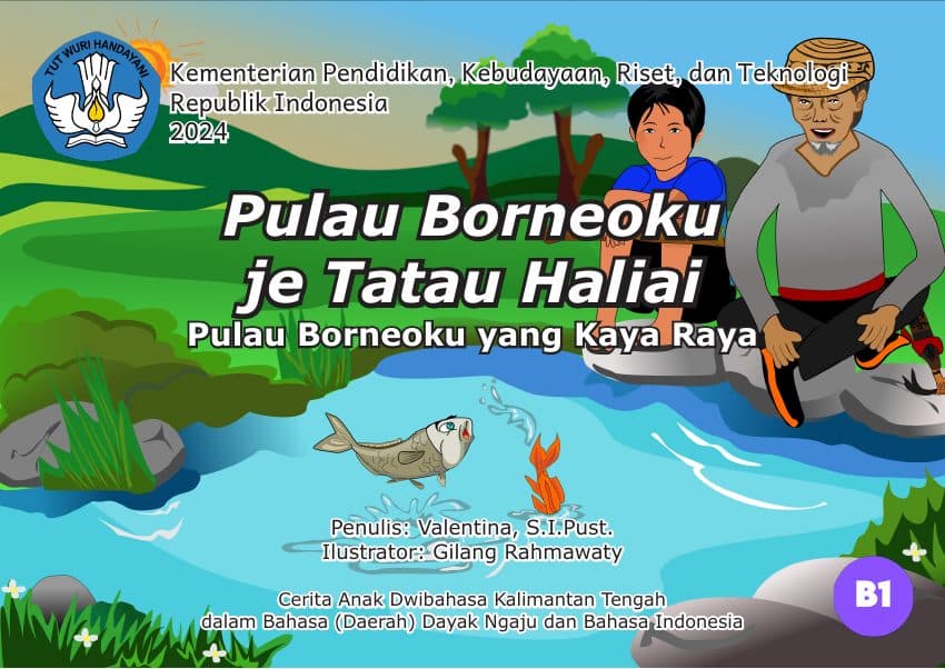 Sampul buku Pulau Borneoku je Tatau Haliai